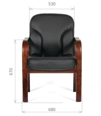 Кресло офисное CHAIRMAN 658 Натуральная кожа черный в Барнауле - изображение 1