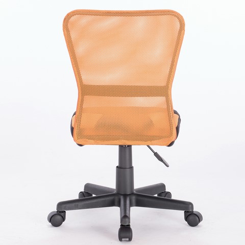 Кресло компьютерное Brabix Smart MG-313 (без подлокотников, комбинированное, черное/оранжевое) 531844 в Барнауле - изображение 4