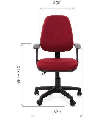 Кресло CHAIRMAN 661 Ткань стандарт 15-11 красная в Барнауле - изображение 1