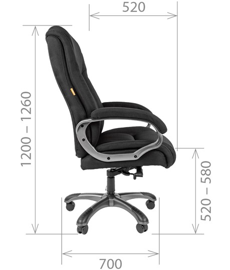 Компьютерное кресло CHAIRMAN 410 Акриловая ткань SX Серый в Барнауле - изображение 2