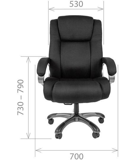 Компьютерное кресло CHAIRMAN 410 Акриловая ткань SX Серый в Барнауле - изображение 1