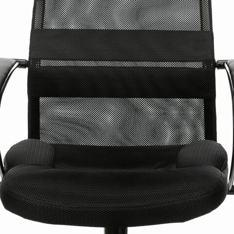 Компьютерное кресло Brabix Premium Stalker EX-608 PL (ткань-сетка/кожзам, черное) 532090 в Барнауле - изображение 6