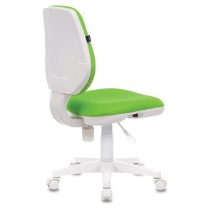 Кресло компьютерное Brabix Fancy MG-201W (без подлокотников, пластик белый, салатовое) 532414 в Барнауле - предосмотр 3