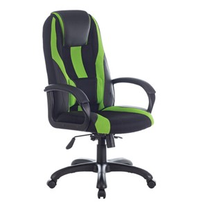 Компьютерное кресло Brabix Premium Rapid GM-102 (экокожа/ткань, черное/зеленое) 532419 в Барнауле - предосмотр