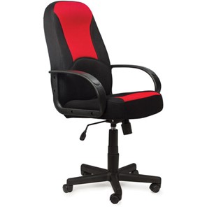 Кресло офисное BRABIX "City EX-512", ткань черная/красная, TW, 531408 в Барнауле