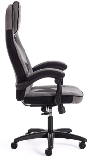 Кресло компьютерное ARENA флок , серый/черный, 29/35 арт.14129 в Барнауле - изображение 1