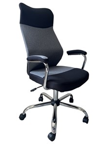 Кресло компьютерное C168 черный/серый в Барнауле