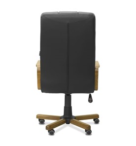 Кресло для руководителя Атлант W, экокожа премиум / черная CN1114/ дерево - орех в Барнауле - предосмотр 6