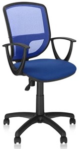 Кресло офисное BETTA GTP (PL62) ткань CAGLIARI C-6 /сетка синий в Барнауле