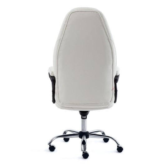 Кресло компьютерное BOSS Lux, кож/зам, белый, арт.15307 в Барнауле - изображение 4