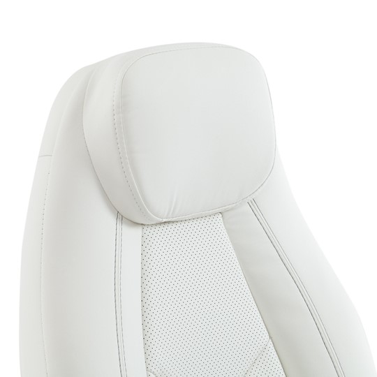 Кресло компьютерное BOSS Lux, кож/зам, белый, арт.15307 в Барнауле - изображение 9