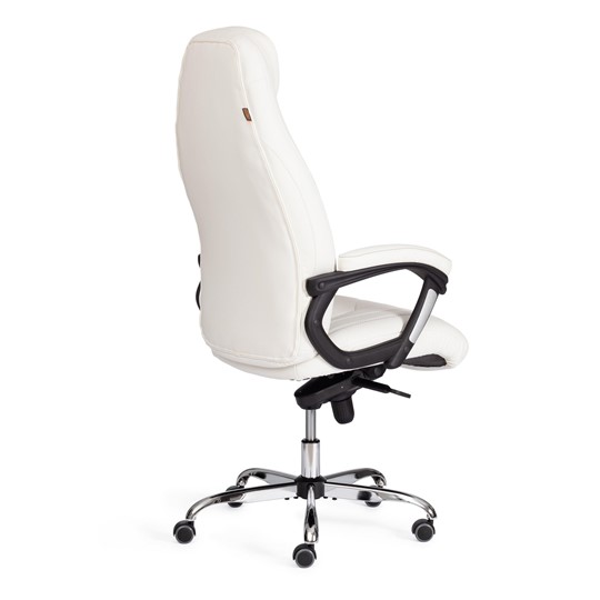 Кресло компьютерное BOSS Lux, кож/зам, белый, арт.21152 в Барнауле - изображение 3