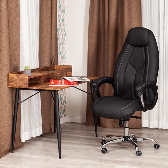 Офисное кресло BOSS Lux, кож/зам, черный, арт.21151 в Барнауле - изображение 12