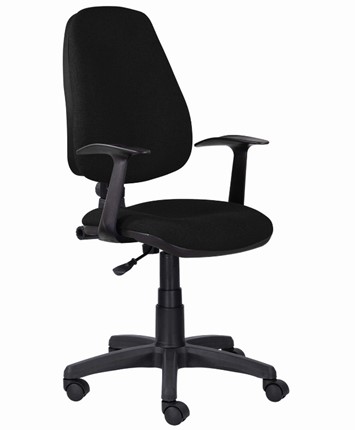 Компьютерное кресло Brabix Comfort MG-321, регулируемая эргономичная спинка, ткань, черное в Барнауле - изображение