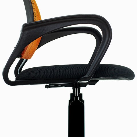 Компьютерное кресло Brabix Fly MG-396 (с подлокотниками, сетка, оранжевое/черное) 532084 в Барнауле - изображение 9