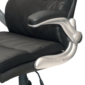 Офисное кресло BRABIX "Fregat EX-510", рециклированная кожа, черное, 530863 в Барнауле - предосмотр 5