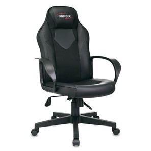 Офисное кресло BRABIX "Game GM-017", экокожа/ткань, черное, 532641, GM-017_532641 в Барнауле