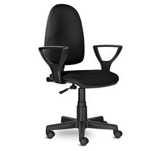 Офисное кресло Brabix Prestige Ergo MG-311 (регулируемая эргономичная спинка, кожзам, черное) 531877 в Барнауле
