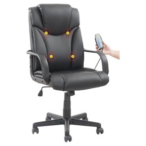 Офисное кресло BRABIX "Relax MS-001", 4 массажных модуля, экокожа, черное, 532519 в Барнауле