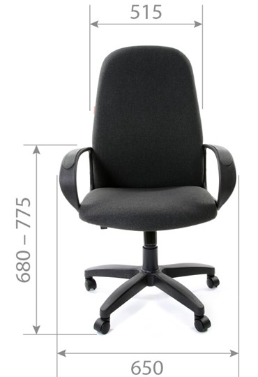 Кресло CHAIRMAN 279, экокожа, цвет черный в Барнауле - изображение 2