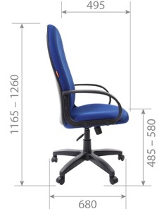 Офисное кресло CHAIRMAN 279 TW 11, цвет черный в Барнауле - предосмотр 5