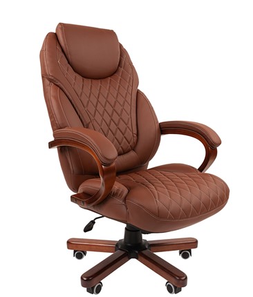 Компьютерное кресло CHAIRMAN 406, коричневый в Барнауле - изображение