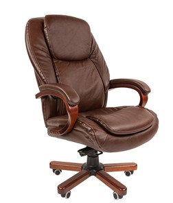 Кресло компьютерное CHAIRMAN 408, коричневый в Барнауле