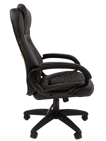 Офисное кресло CHAIRMAN 432, экокожа, цвет черный в Барнауле - изображение 5