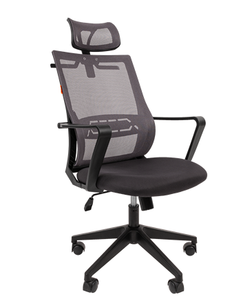Компьютерное кресло CHAIRMAN 545 сетка/ткань серый в Барнауле - изображение