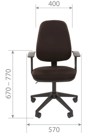 Кресло офисное CHAIRMAN 661 Ткань стандарт 15-13 серая в Барнауле - изображение 3