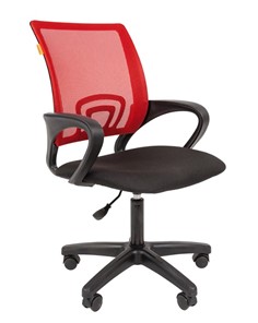 Офисное кресло CHAIRMAN 696 black LT, красное в Барнауле - предосмотр