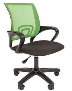 Кресло компьютерное CHAIRMAN 696 black LT, зеленое в Барнауле