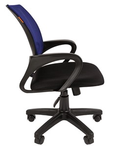 Офисное кресло CHAIRMAN 696 black Сетчатый акрил DW61 синий в Барнауле - предосмотр 2