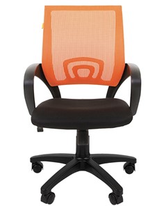 Офисное кресло CHAIRMAN 696 black Сетчатый акрил DW66 оранжевый в Барнауле - предосмотр 4