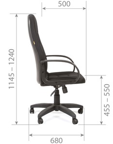 Офисное кресло CHAIRMAN 727 TW 12, цвет серый в Барнауле - предосмотр 5