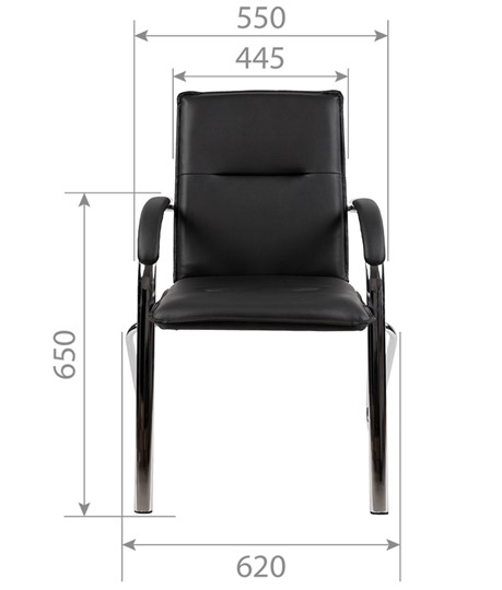 Кресло компьютерное CHAIRMAN 851 экокожа черная (2 шт. в комплекте) в Барнауле - изображение 3