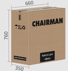 Кресло компьютерное CHAIRMAN CH415 эко кожа серая в Барнауле - предосмотр 5