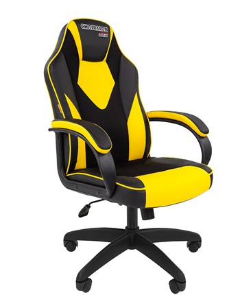 Кресло CHAIRMAN GAME 17, цвет черный /желтый в Барнауле - изображение