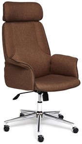 Кресло компьютерное CHARM ткань, коричневый/коричневый , F25/ЗМ7-147 арт.13340 в Барнауле - предосмотр