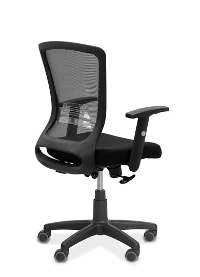 Кресло офисное Фьюжн, сетка/ткань TW / черная/черная в Барнауле - изображение 7