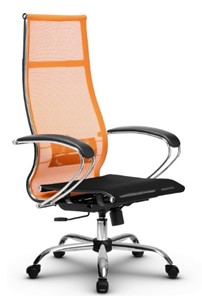 Кресло офисное МЕТТА B 1m 7/K131, Основание 17833 оранжевый/черный в Барнауле