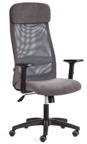 Компьютерное кресло PROFIT PLT флок/ткань, серый, 29/W-12, арт.20537 в Барнауле