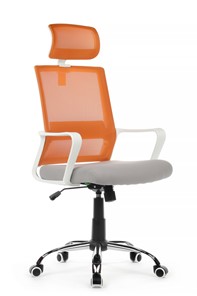 Кресло офисное RCH 1029HW, серый/оранжевый в Барнауле