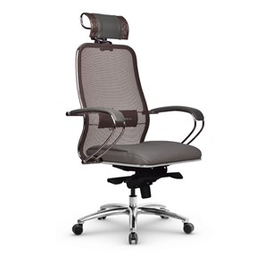 Офисное кресло Samurai SL-2.04 MPES Светло-коричневый / Серый в Барнауле
