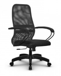 Кресло компьютерное SU-CK130-8 PL темно-серый/черный в Барнауле