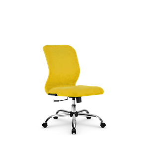 Кресло компьютерное SU-Mr-4/подл.000/осн.003 желтый в Барнауле