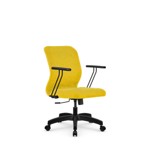 Офисное кресло SU-Mr-4/подл.109/осн.001 желтый в Барнауле