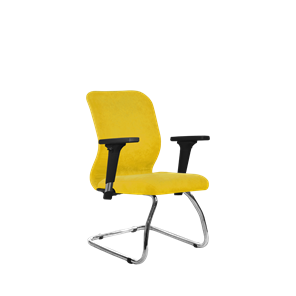 Кресло офисное SU-Mr-4/подл.200/осн.007 желтый в Барнауле