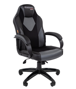 Кресло компьютерное CHAIRMAN GAME 17, цвет черный / серый в Барнауле - предосмотр