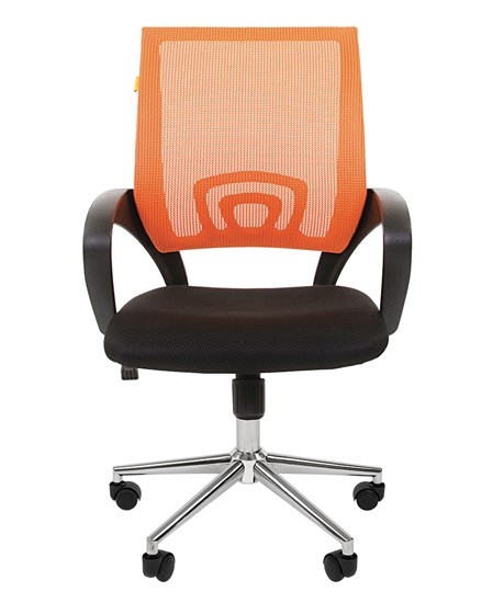 Офисное кресло CHAIRMAN 696 CHROME Сетка TW-66 (оранжевый) в Барнауле - изображение 2